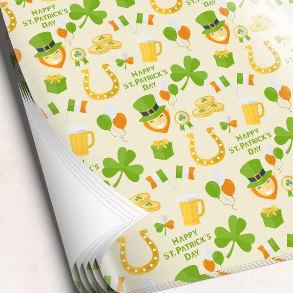 Custom St. Patrick's Day Wrapping Paper Sheets