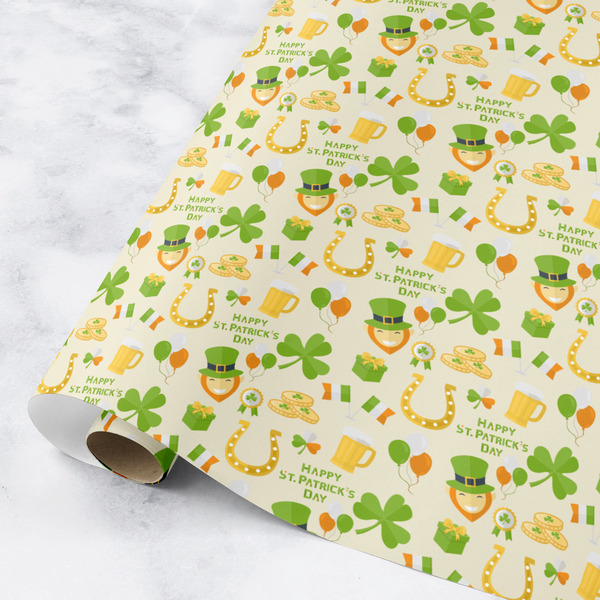 Custom St. Patrick's Day Wrapping Paper Roll - Medium