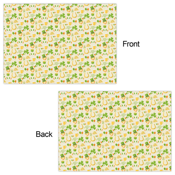 St. Patrick's Day Wrapping Paper Sheet - Double Sided - Front & Back