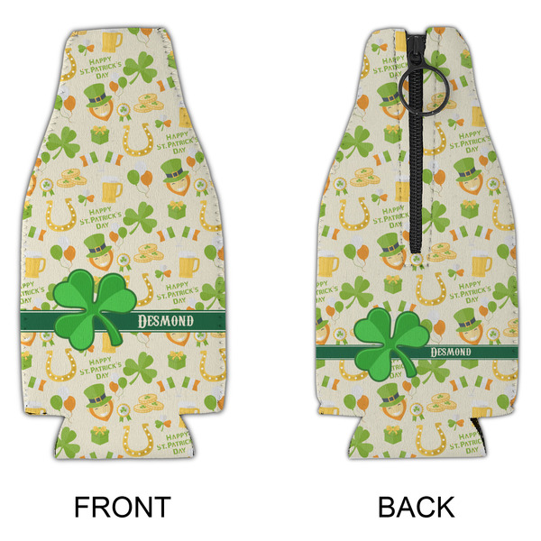 St. Patrick's Day Zipper Bottle Cooler - APPROVAL