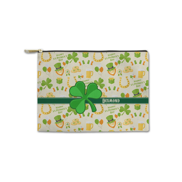 Custom St. Patrick's Day Zipper Pouch - Small - 8.5"x6" (Personalized)