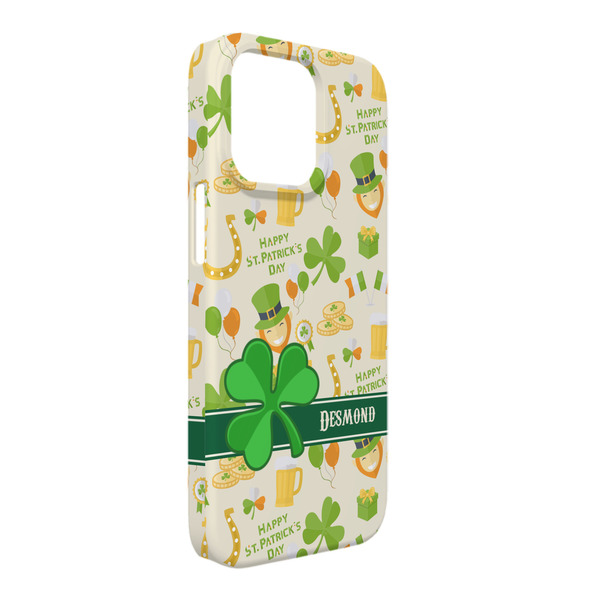 Custom St. Patrick's Day iPhone Case - Plastic - iPhone 13 Pro Max (Personalized)