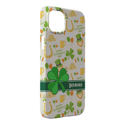 St. Patrick's Day iPhone Case - Plastic - iPhone 14 Plus (Personalized)