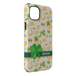 St. Patrick's Day iPhone Case - Rubber Lined - iPhone 14 Pro Max (Personalized)