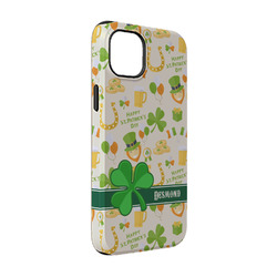 St. Patrick's Day iPhone Case - Rubber Lined - iPhone 14 Pro (Personalized)