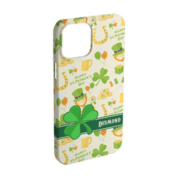 St. Patrick's Day iPhone Case - Plastic - iPhone 15 (Personalized)