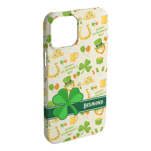 Custom St. Patrick's Day iPhone Case - Plastic - iPhone 15 Plus (Personalized)