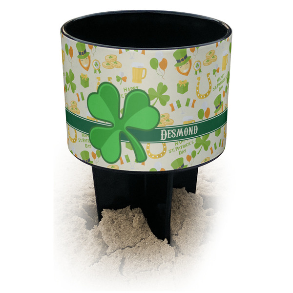 Custom St. Patrick's Day Black Beach Spiker Drink Holder (Personalized)