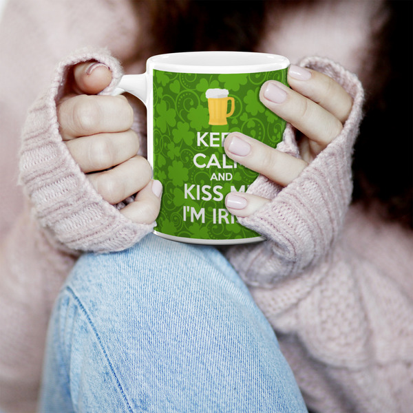 Kiss Me I'm Irish 11oz Coffee Mug - LIFESTYLE