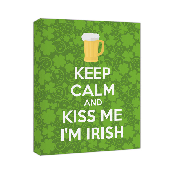 Custom Kiss Me I'm Irish Canvas Print