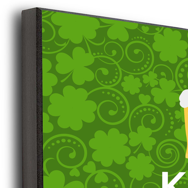 Kiss Me I'm Irish 11x14 Wood Print - Closeup