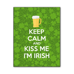 Kiss Me I'm Irish Wood Print - 11x14
