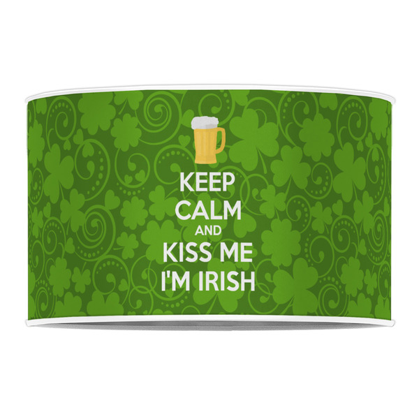Kiss Me I'm Irish 12" Drum Lampshade - FRONT (Poly Film)