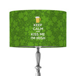 Kiss Me I'm Irish 12" Drum Lamp Shade - Fabric