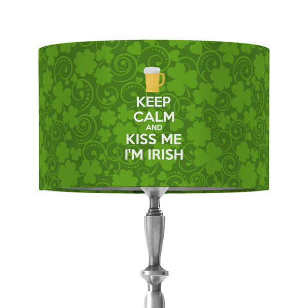 Custom Kiss Me I'm Irish 12" Drum Lamp Shade - Fabric