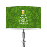 Kiss Me I'm Irish 12" Drum Lamp Shade - Poly-film