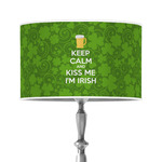 Kiss Me I'm Irish 12" Drum Lamp Shade - Poly-film