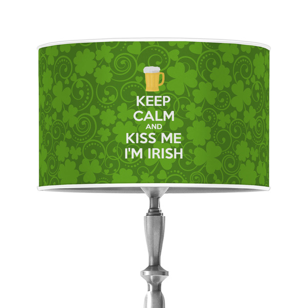 Custom Kiss Me I'm Irish 12" Drum Lamp Shade - Poly-film