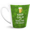 Kiss Me I'm Irish 12 Oz Latte Mug - Front Full