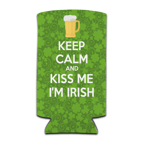 Custom Kiss Me I'm Irish Can Cooler (tall 12 oz)