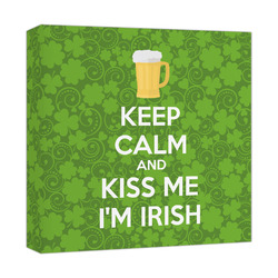 Kiss Me I'm Irish Canvas Print - 12x12