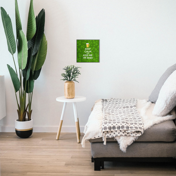 Kiss Me I'm Irish 12x12 Wood Print - In Context