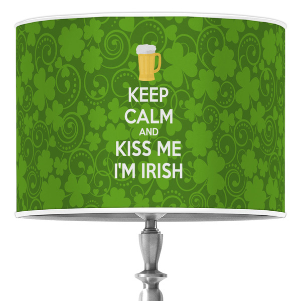 Custom Kiss Me I'm Irish 16" Drum Lamp Shade - Poly-film