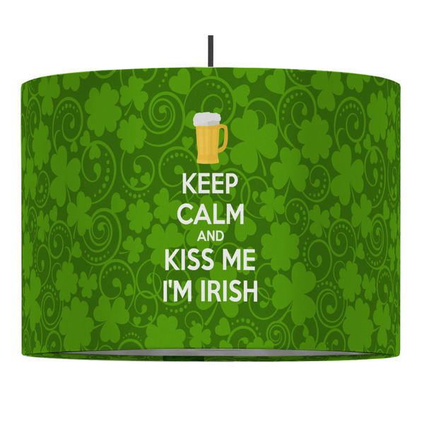 Custom Kiss Me I'm Irish Drum Pendant Lamp (Personalized)