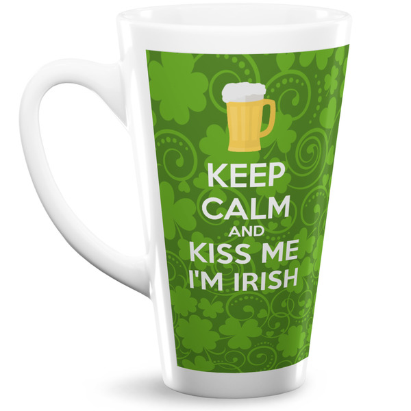 Custom Kiss Me I'm Irish 16 Oz Latte Mug