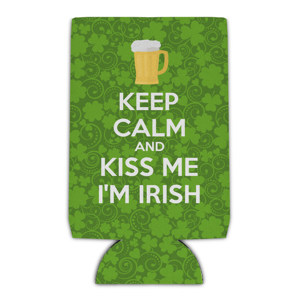 Custom Kiss Me I'm Irish Can Cooler (16 oz)