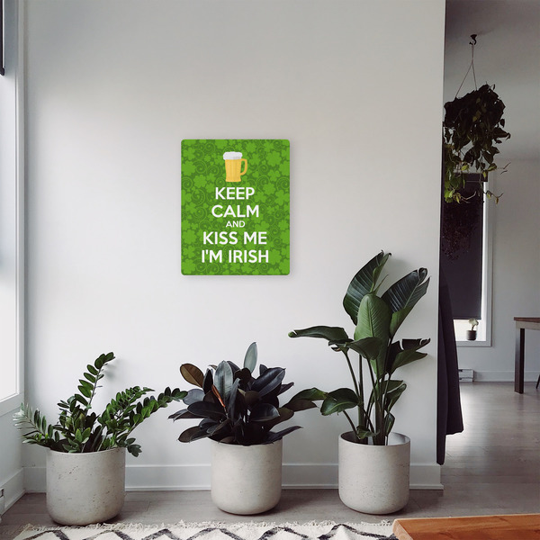 Kiss Me I'm Irish 16x20 - Canvas Print - In Context