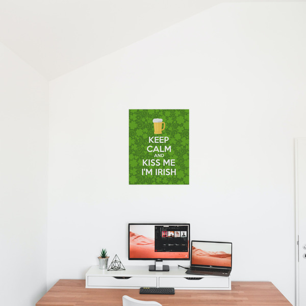Kiss Me I'm Irish 16x20 - Matte Poster - On the Wall