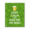 Kiss Me I'm Irish Wood Print - 16x20