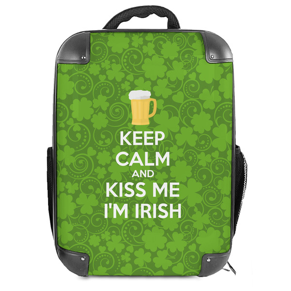 Custom Kiss Me I'm Irish 18" Hard Shell Backpack