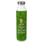 Kiss Me I'm Irish 20oz Stainless Steel Water Bottle - Full Print