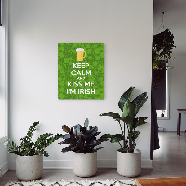 Kiss Me I'm Irish 20x24 - Canvas Print - In Context