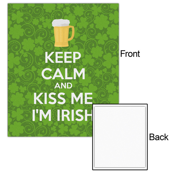 Kiss Me I'm Irish 20x24 - Matte Poster - Front & Back