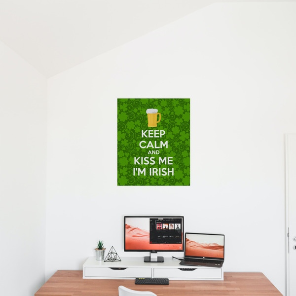 Kiss Me I'm Irish 20x24 - Matte Poster - On the Wall
