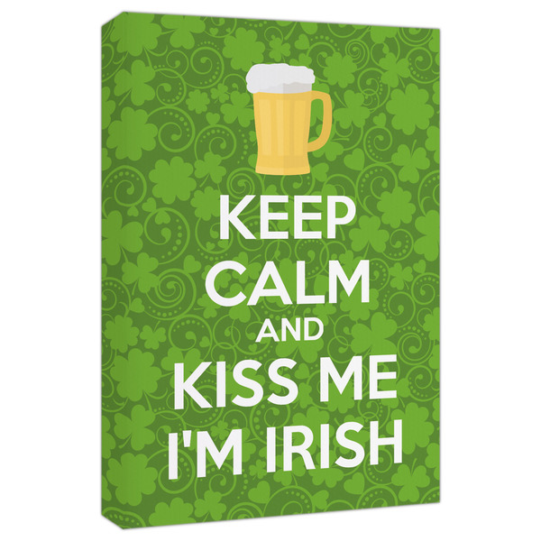 Custom Kiss Me I'm Irish Canvas Print - 20x30