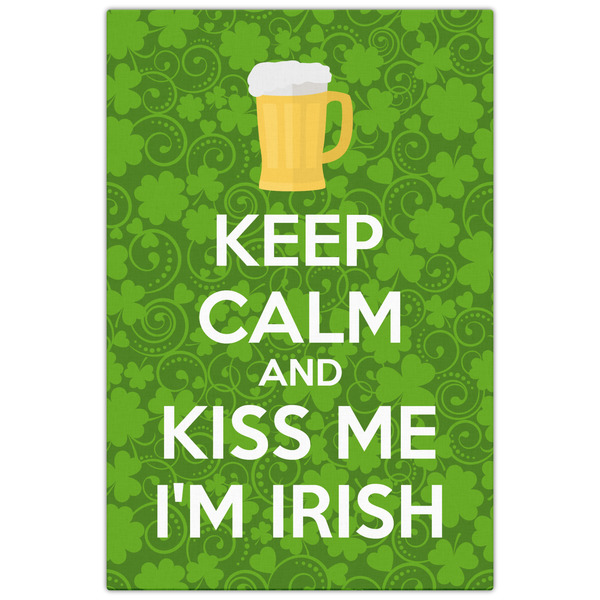 Kiss Me I'm Irish 20x30 - Canvas Print - Front View