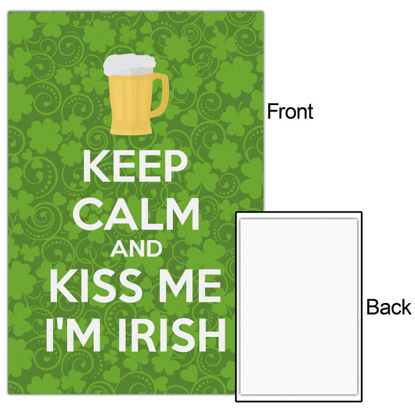Kiss Me I'm Irish 20x30 - Matte Poster - Front & Back