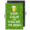 Kiss Me I'm Irish 20x30 Wood Print - Front & Back View