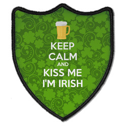 Kiss Me I'm Irish Iron On Shield Patch B
