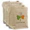 Kiss Me I'm Irish Reusable Cotton Grocery Bags - Set of 3