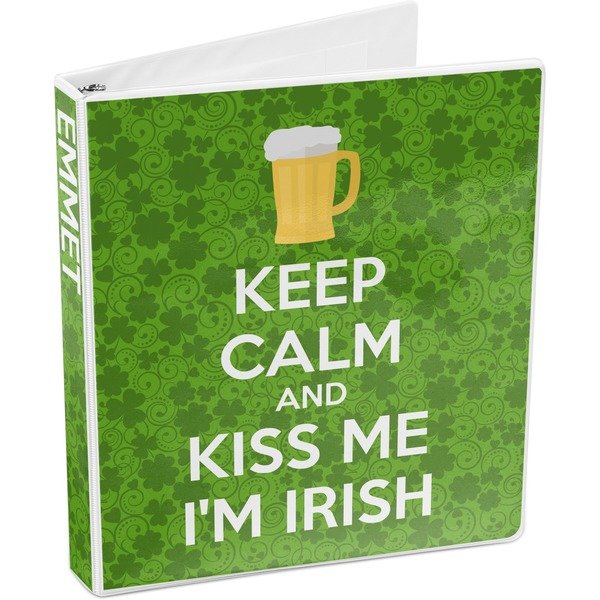 Kiss Me I'm Irish 3-Ring Binder 3/4 - Main