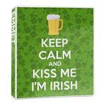 Kiss Me I'm Irish 3-Ring Binder - 1 inch (Personalized)