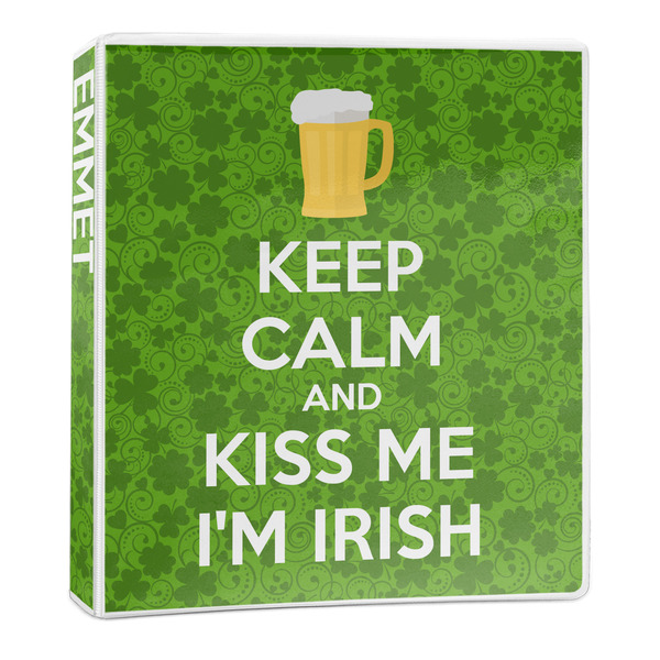 Custom Kiss Me I'm Irish 3-Ring Binder - 1 inch (Personalized)