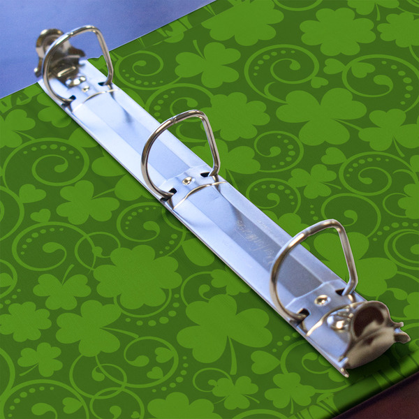 Kiss Me I'm Irish 3 Ring Binders - Full Wrap - 1" - DETAIL