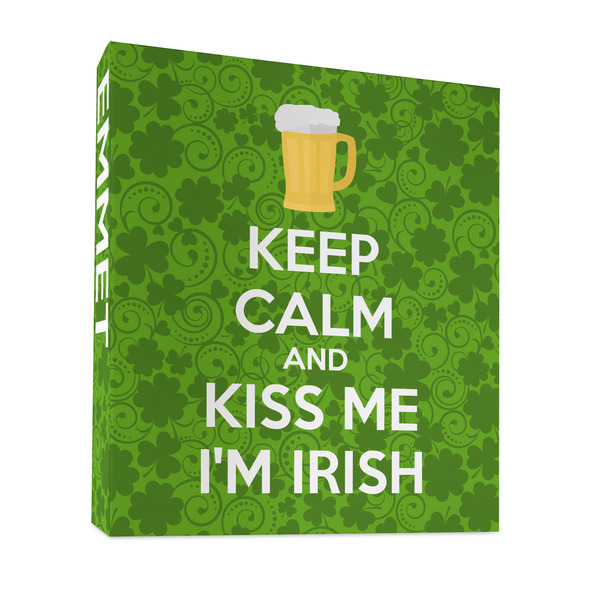 Custom Kiss Me I'm Irish 3 Ring Binder - Full Wrap - 1"