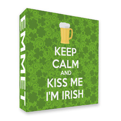Kiss Me I'm Irish 3 Ring Binder - Full Wrap